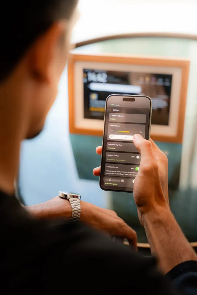 التحكم في Waqtly عبر تطبيق Waqtly Remote